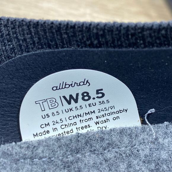 Allbirds Tree Breezers Knit Ballet Flats Women's 8.5 Slip On Shoes Dark Navy - Picture 8 of 8